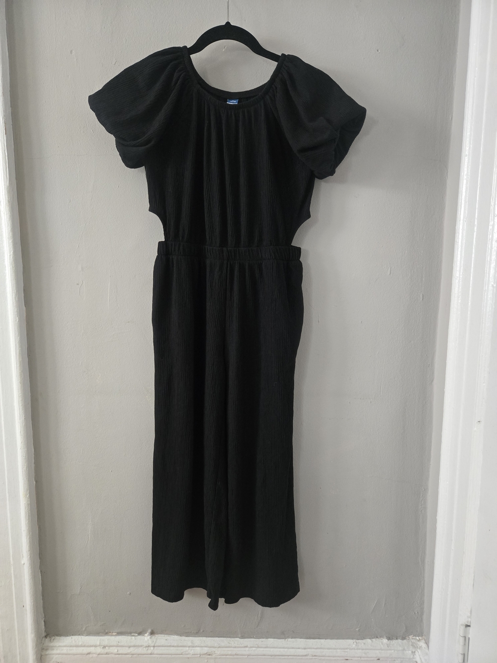 Old Navy Black Elastic-Waist Jumpsuit